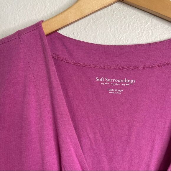 Soft Surroundings Purple Crossover Tank Top Petite Extra Large - Picture 2 of 4